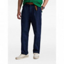 POLO RALPH LAUREN - whitmanchino-pleated - WASHED NEWPORT NAVY - 710850209020/WASHED NEWPORT NAVY