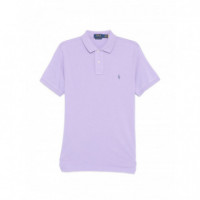 Polo RALPH LAUREN - SSKCCMSLM1-SHORT Sleeve-knit - Sky Lavender C7560 - 710680784463/SKY Lavender C7560
