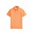 POLO RALPH LAUREN - sskccmslm1-short sleeve-knit - POMPANO ORANGE C5566 - 710680784465/POMPANO ORANGE C5566