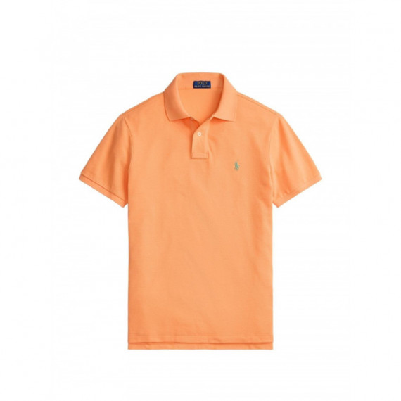 POLO RALPH LAUREN - sskccmslm1-short sleeve-knit - POMPANO ORANGE C5566 - 710680784465/POMPANO ORANGE C5566