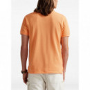 POLO RALPH LAUREN - sskccmslm1-short sleeve-knit - POMPANO ORANGE C5566 - 710680784465/POMPANO ORANGE C5566