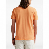 Polo RALPH LAUREN - SSKCCMSLM1-SHORT Sleeve-knit - Pompano Orange C5566 - 710680784465/POMPANO Orange C5566