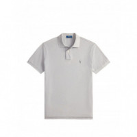 Polo RALPH LAUREN - SSKCCMSLM1-SHORT Sleeve-knit - Soft Grey C9676 - 710680784466/SOFT Grey C9676