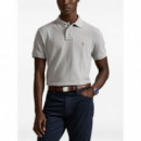 POLO RALPH LAUREN - sskccmslm1-short sleeve-knit - SOFT GREY C9676 - 710680784466/SOFT GREY C9676