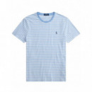 POLO RALPH LAUREN - ssydcnm18-short sleeve-t-shirt - BRISTOL BLUE WHITE - 710956828007/BRISTOL BLUE WHITE