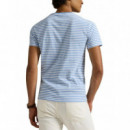 POLO RALPH LAUREN - ssydcnm18-short sleeve-t-shirt - BRISTOL BLUE WHITE - 710956828007/BRISTOL BLUE WHITE