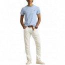 POLO RALPH LAUREN - ssydcnm18-short sleeve-t-shirt - BRISTOL BLUE WHITE - 710956828007/BRISTOL BLUE WHITE