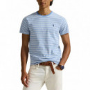 POLO RALPH LAUREN - ssydcnm18-short sleeve-t-shirt - BRISTOL BLUE WHITE - 710956828007/BRISTOL BLUE WHITE