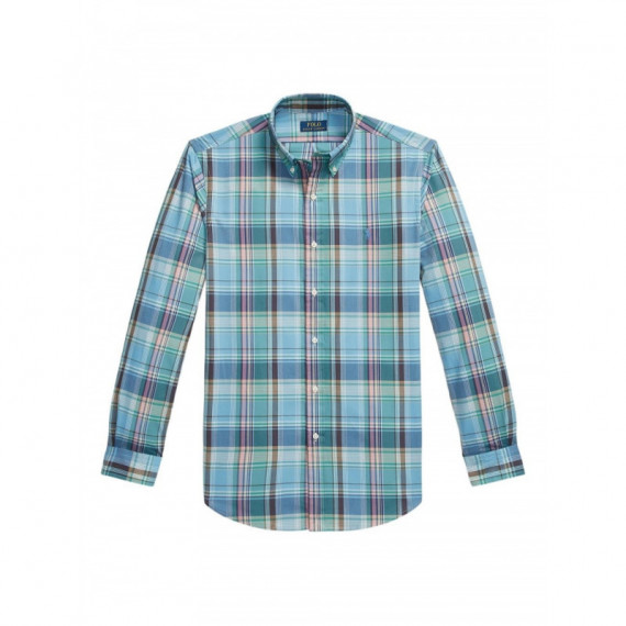 POLO RALPH LAUREN - cubdppcs-long sleeve-sport shirt - 7065A BLUE BROWN MULTI - 710P06020007/7065A BLUE BROWN MULTI