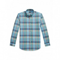 Polo RALPH LAUREN - Cubdppcs-long Sleeve-sport Shirt - 7065A Blue Brown Multi - 710P06020007/7065A Blue Brown Multi