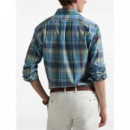 POLO RALPH LAUREN - cubdppcs-long sleeve-sport shirt - 7065A BLUE BROWN MULTI - 710P06020007/7065A BLUE BROWN MULTI