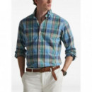 POLO RALPH LAUREN - cubdppcs-long sleeve-sport shirt - 7065A BLUE BROWN MULTI - 710P06020007/7065A BLUE BROWN MULTI