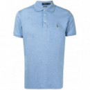 POLO RALPH LAUREN - SSKCCMSLMM1-SHORT SLEEVE-KNIT - ISLE HEATHER - 710704319084/ISLE HEATHER