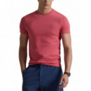 POLO RALPH LAUREN - SSCNCMSLM2-SHORT SLEEVE-T-SHIRT - RED SKY C7215 - 710671438515/RED SKY C7215