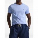 POLO RALPH LAUREN - SSCNCMSLM2-SHORT SLEEVE-T-SHIRT - AUSTIN BLUE - 710671438020/AUSTIN BLUE