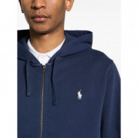 POLO RALPH LAUREN - LSFZHOODM4-LONG SLEEVE-SWEATSHIRT - CRUISE NAVY - 710916692014/CRUISE NAVY