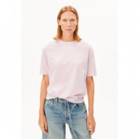 camisetas mujer Camiseta ARMEDANGELS Tarjaa Pink Must