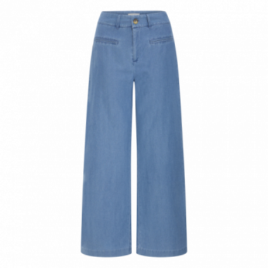 Pantalones ICHI Kate Denim Medium Blue