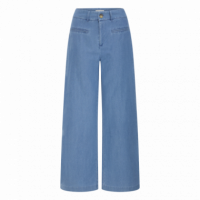 Pantalones ICHI Kate Denim Medium Blue