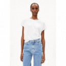 Camisetas Mujer Camiseta ARMEDANGELS Slub Jersey White