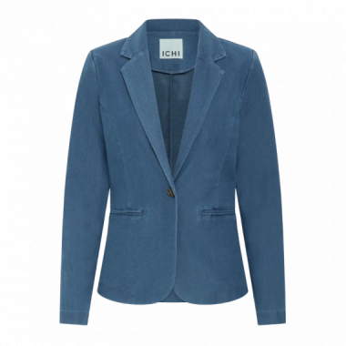 Chaquetas Mujer Blazer ICHI Kate Denim Medium Blue