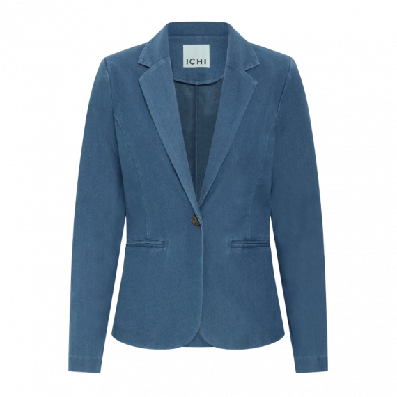 Chaquetas Mujer Blazer ICHI Kate Denim Medium Blue