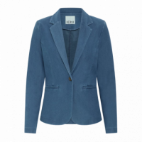 Chaquetas Mujer Blazer ICHI Kate Denim Medium Blue