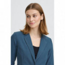 Chaquetas Mujer Blazer ICHI Kate Denim Medium Blue