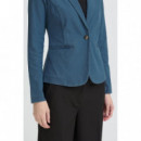 Chaquetas Mujer Blazer ICHI Kate Denim Medium Blue