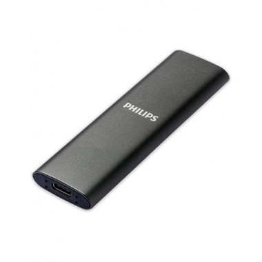 PHILIPS Disco Duro SSD Externo 2TB 550MB/s Usb C FM02SS030P