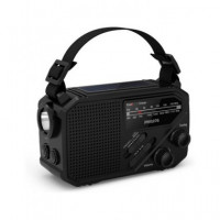 PHILIPS Radio Portatil Solar Am/fm con Dinamo,linterna Boton Sos Recargable y Pilas TAR1609/00