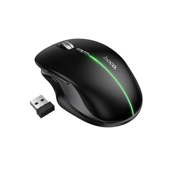 HOCO Raton Inalambrico Recargable 400 Mha Bluetooth 2.4G GM40 Negro
