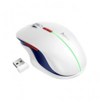 HOCO Raton Inalambrico recargable 400Mha Bluetooth 2.4G GM40 Blanco