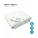 TM ELECTRON Manta Electrica 160X140Cm 60W X2 TMHEP202 Lavable,Temperatura Regulable