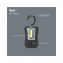 TM ELECTRON Linterna Portatil 4 Led 5W Con Gancho Magnetica TMTOR031 Negra Rojo/Azul