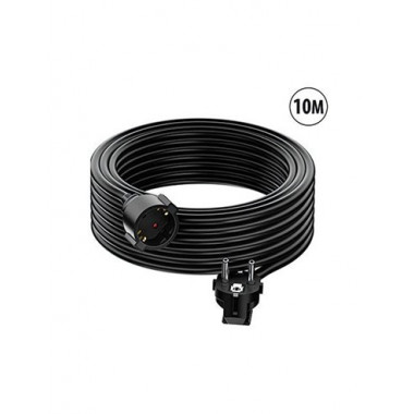 TM Cable Extensor de Corriente Schuko 10Mtrs Negro TMUAD610BK