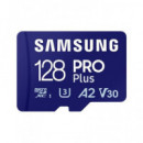 SAMSUNG Tarjeta Memoria Micro SDXC 128Gb Pro Plus Con Adaptador A2 V30 4K Ultra HD