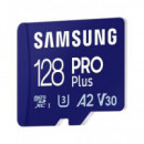 SAMSUNG Tarjeta Memoria Micro SDXC 128Gb Pro Plus Con Adaptador A2 V30 4K Ultra HD