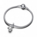 Pandora DisneyCharm Colgante en plata de ley Silueta Brillante Cabeza Mickey Mouse de 793031C01