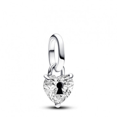 Pandora Charm Mini Colgante en plata de ley Cerradura Coraz&oacute;n 793086C01