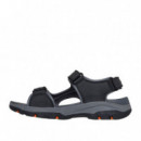 Skechers Sandalias Tresmen Negras 204105-BLK