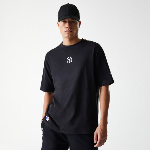 New Era Camiseta oversize 60675746-BLACK