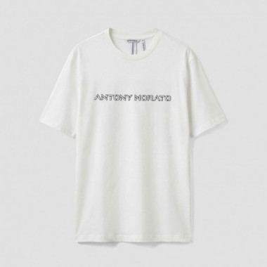 Antony Morato Camiseta regular fit de cuello redondo MMKS02642 FA100240-1011