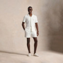 Pantalón corto de rizo con cordón