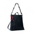 Mochila mediana apliques Mickey Mouse