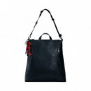 Mochila mediana apliques Mickey Mouse