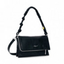 Bolso pequeño solapa bordados