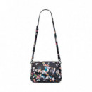 Bolso pequeño trenzado floral