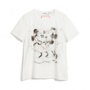 Camiseta Mickey y Minnie Mouse coraz&oacute;n