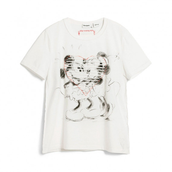 Camiseta Mickey y Minnie Mouse corazón